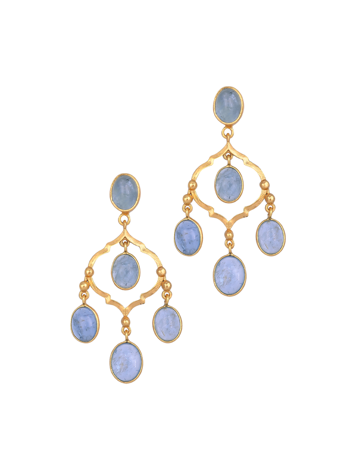 Zara aquamarine earrings