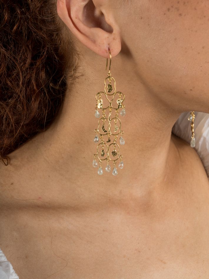 Tori aquamarine earrings