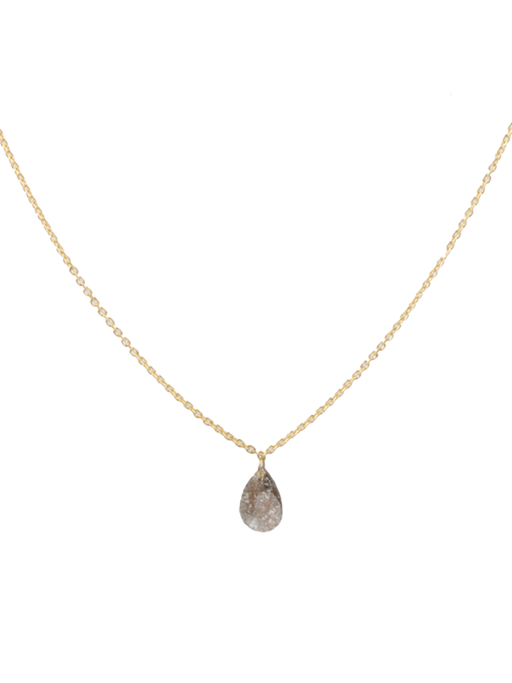 Iona single diamond charm necklace photo