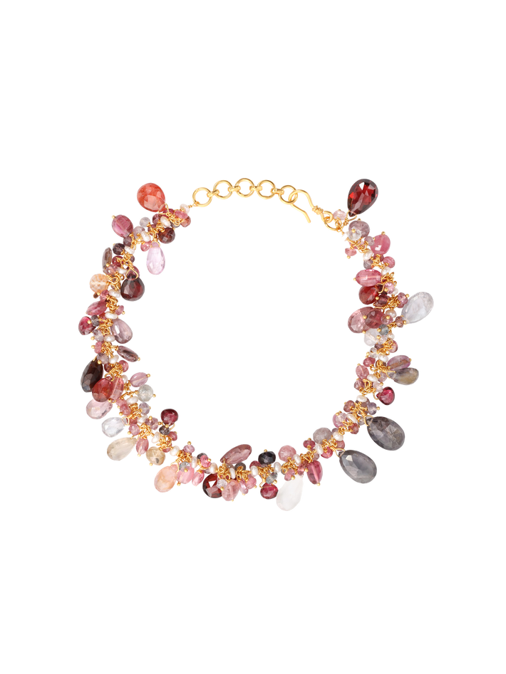 Katherine multicolour sapphire & pearl bracelet