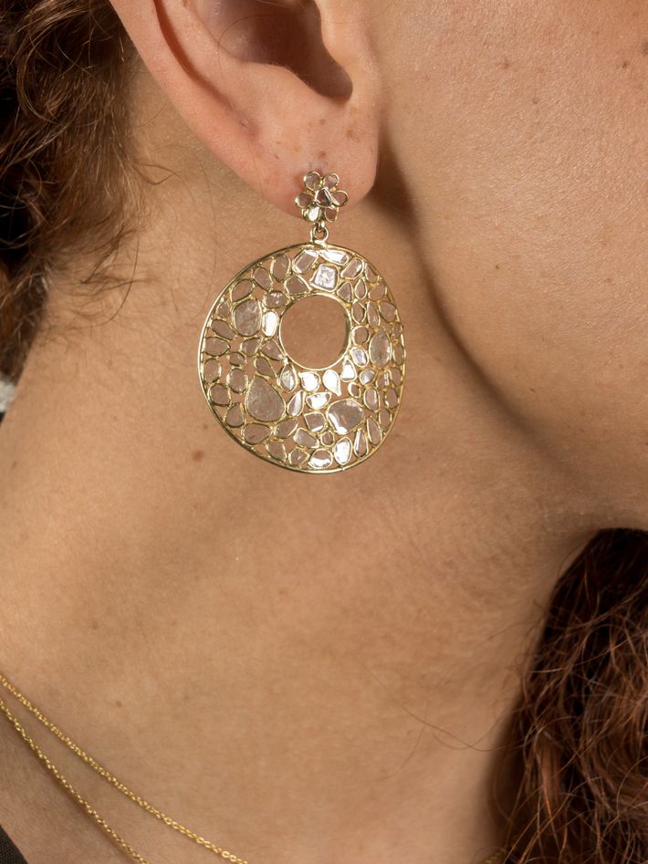 Jasmine diamond statement earrings