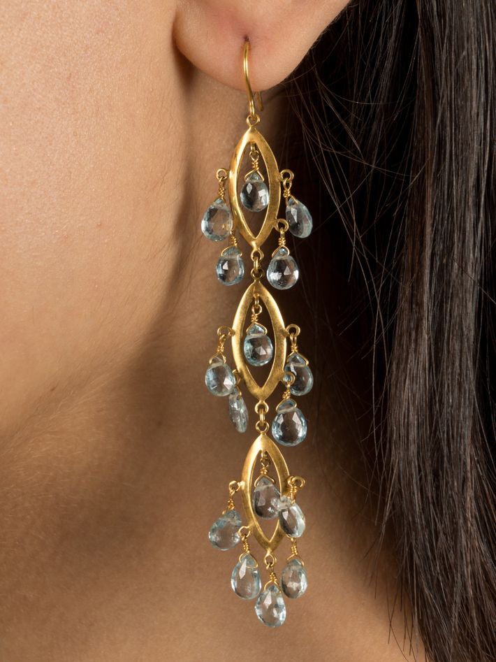 Aurelia aquamarine earrings