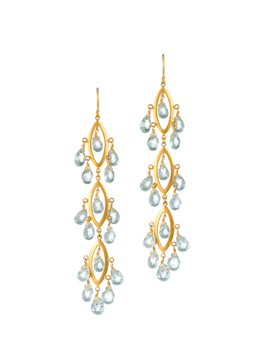 Aurelia aquamarine earrings photo