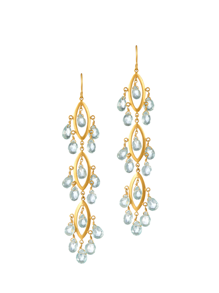Aurelia aquamarine earrings