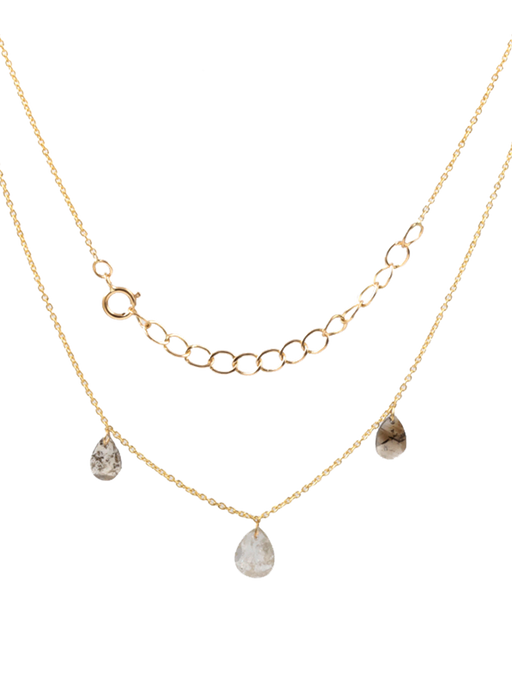 Iona diamond trio charm necklace photo