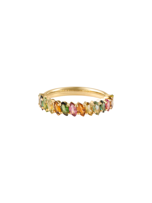 Multi colored tourmaline ring  photo