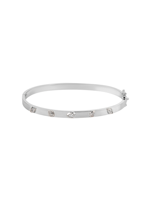 Fancy shape diamond bangle photo