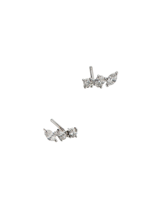 Fancy shape diamond studs  photo