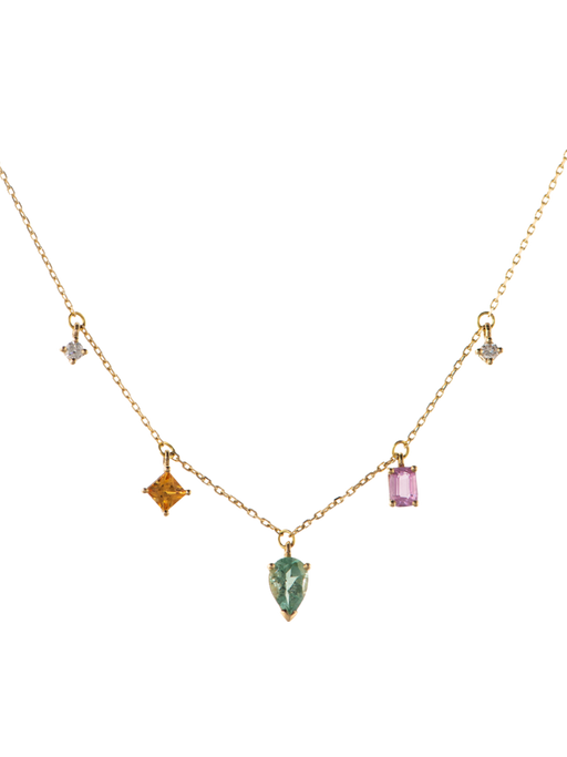 Multi shape gemstone shaker necklace  photo