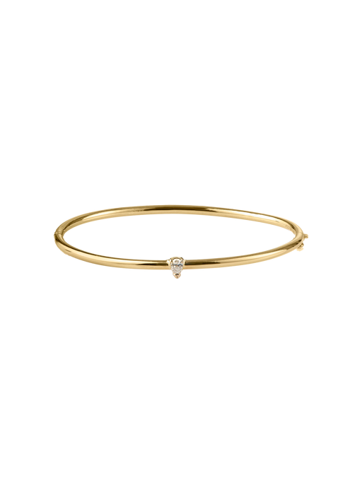 Pear cut diamond bangle  photo