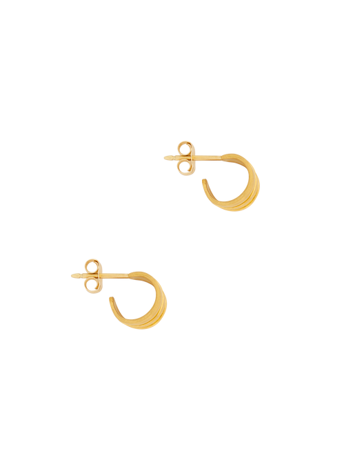 Small laurel hoop earrings photo
