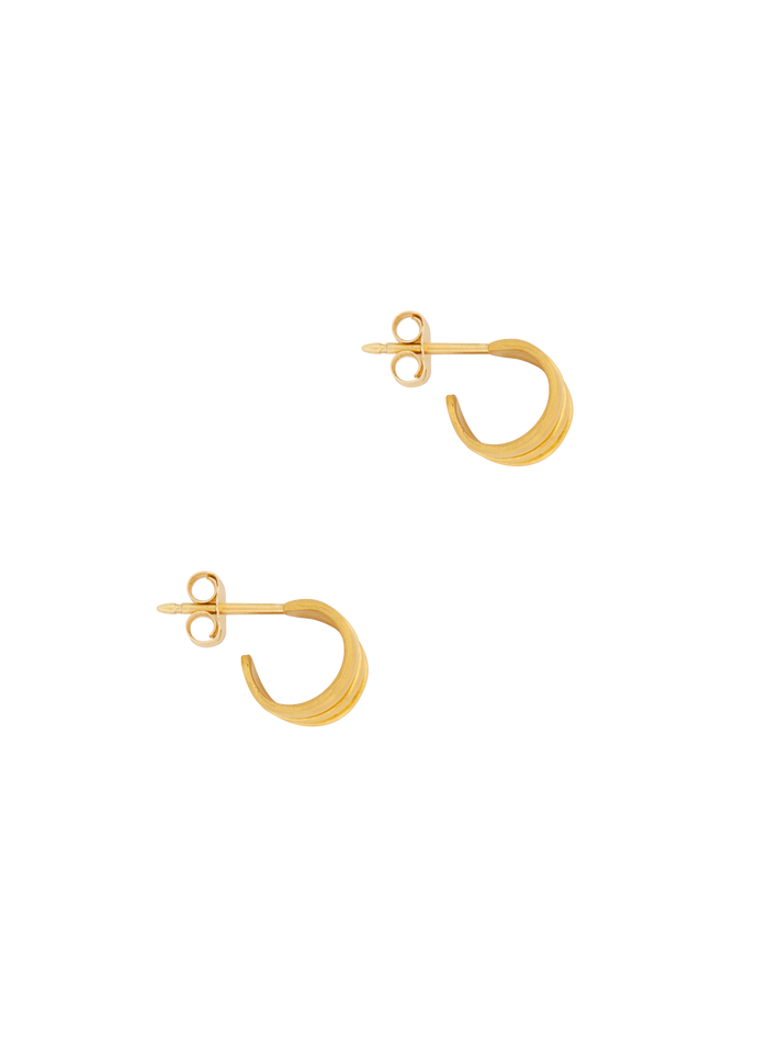 Small laurel hoop earrings