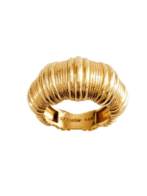 Chubby vertical textured ring photo