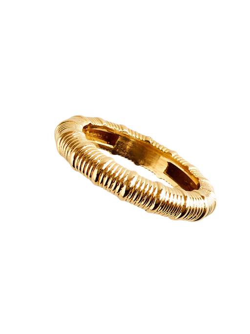 Vertical textured midi ring photo