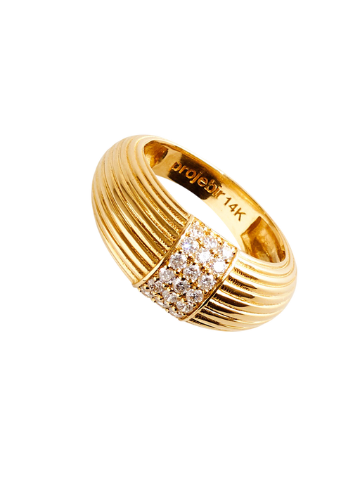 Chubby diamonds band ring photo