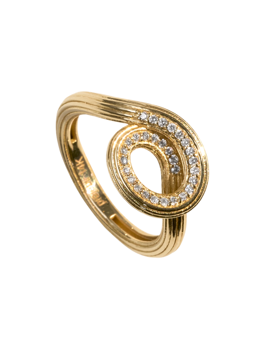 Wave diamonds ring photo