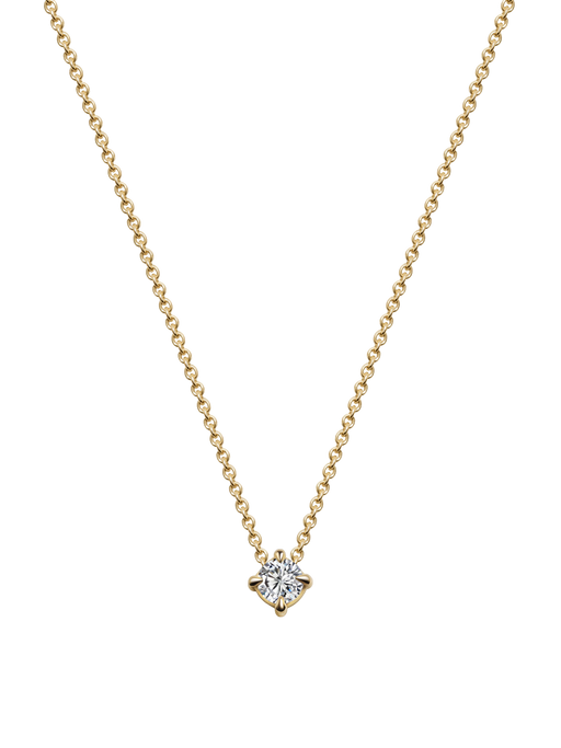 White diamond slider necklace photo