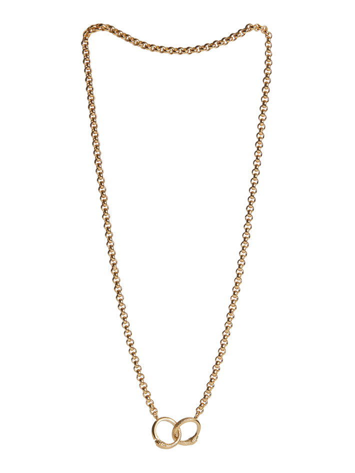 Ouroboros Chain Necklace Solid Gold