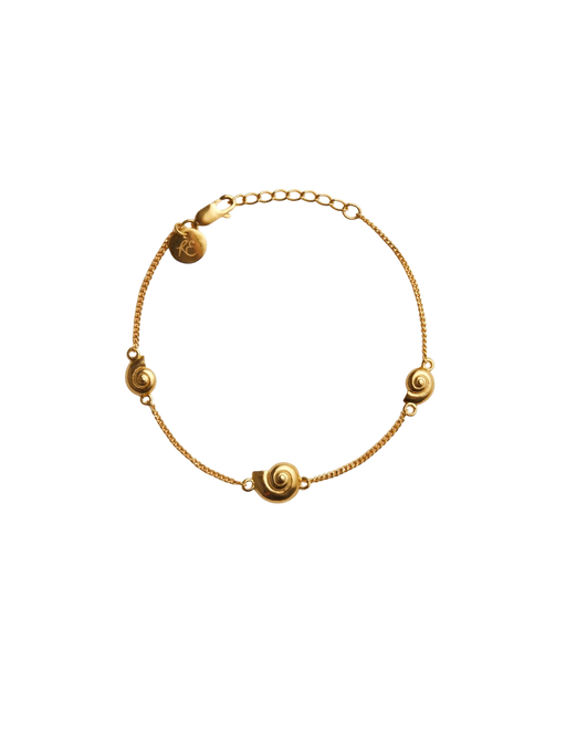 Inanna spiral fine bracelet gold photo