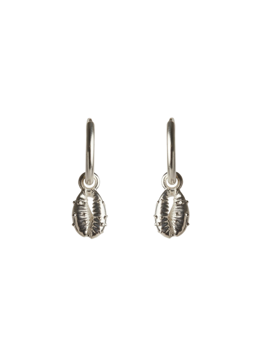 Aphrodite mini hoop earrings silver photo