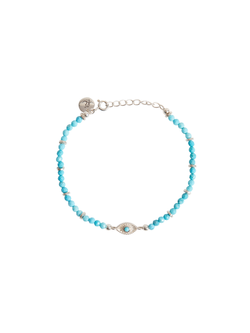 Rays of light bracelet turquoise silver photo