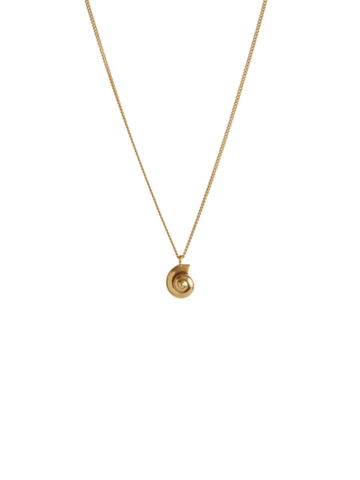 Inanna spiral mini necklace gold photo