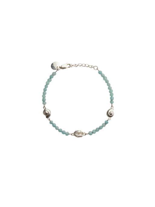 Inanna spiral amazonite bracelet silver photo