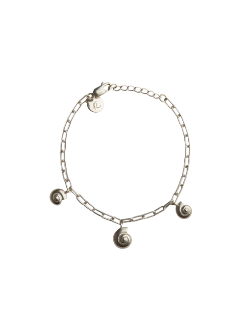 Inanna spiral charm bracelet silver photo