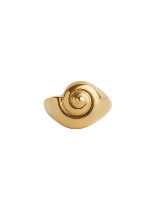 Inanna spiral ring gold photo