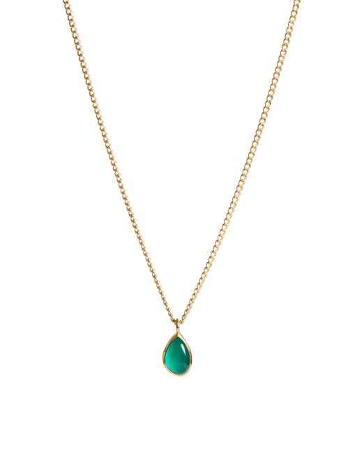 Apollo necklace green onyx gold photo