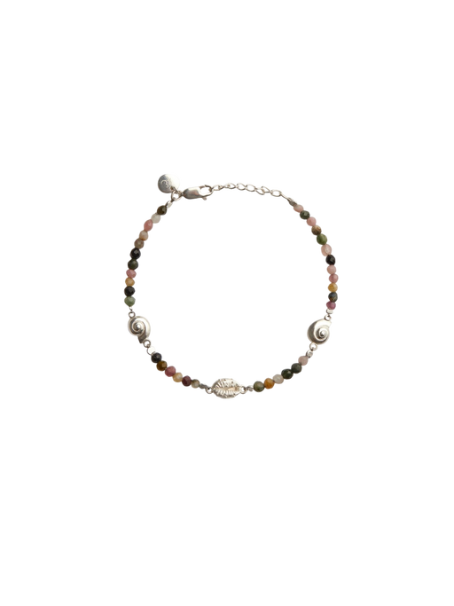 Inanna spiral tourmaline bracelet silver photo