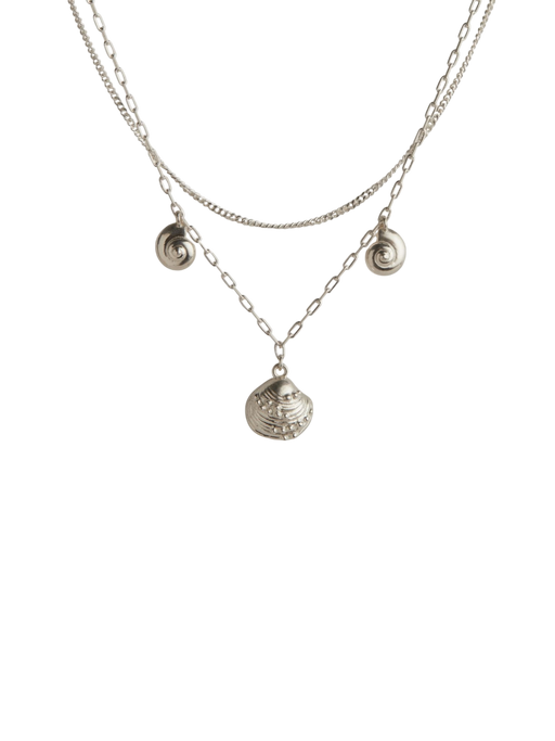 Calypso layered necklace silver photo