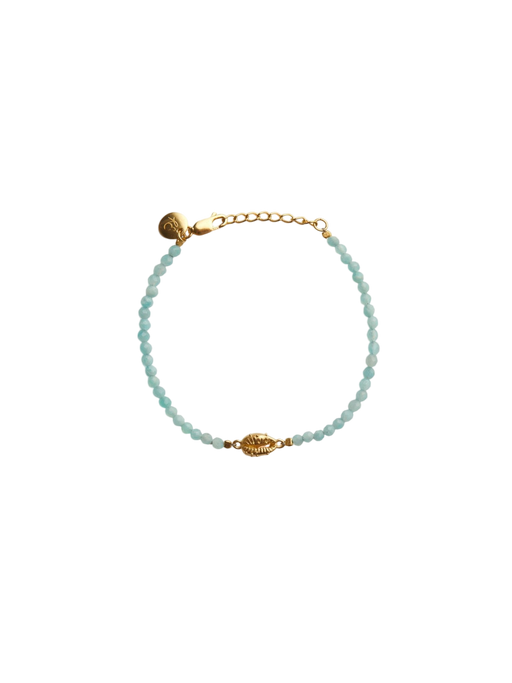 Aphrodite mini amazonite bracelet gold photo