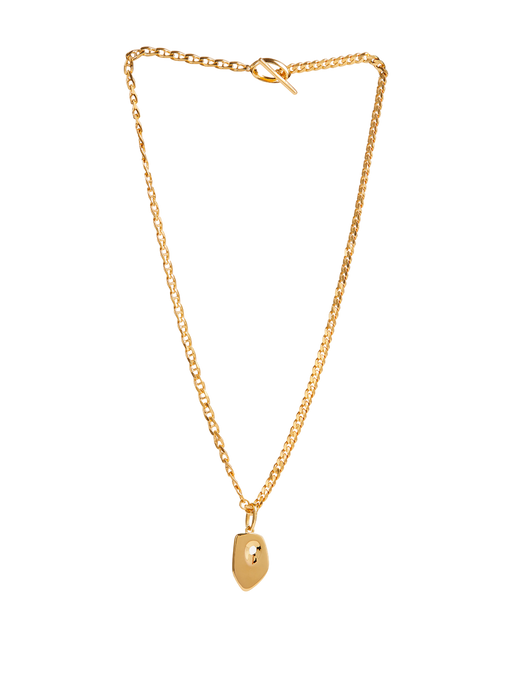 Theia gold necklace gold photo