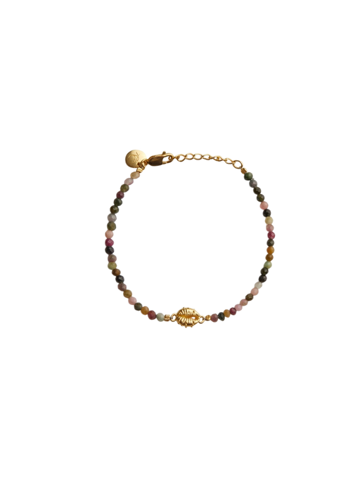 Aphrodite mini tourmaline bracelet gold photo