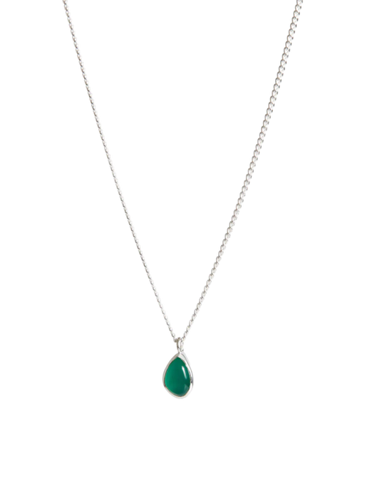 Apollo necklace green onyx silver photo