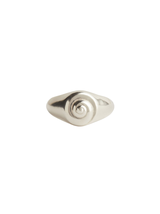 Inanna spiral pinky ring silver photo