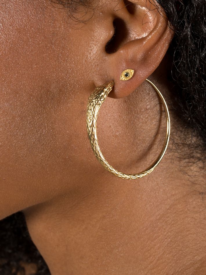 Ouroboros large snake hoops