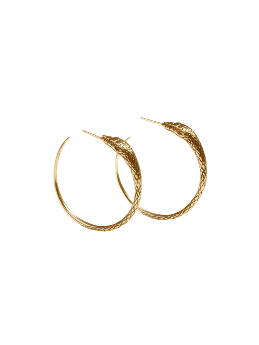 Ouroboros large snake hoops photo