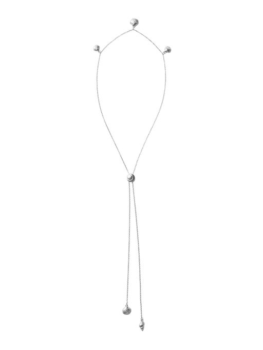 Inanna spiral bolero necklace silver photo