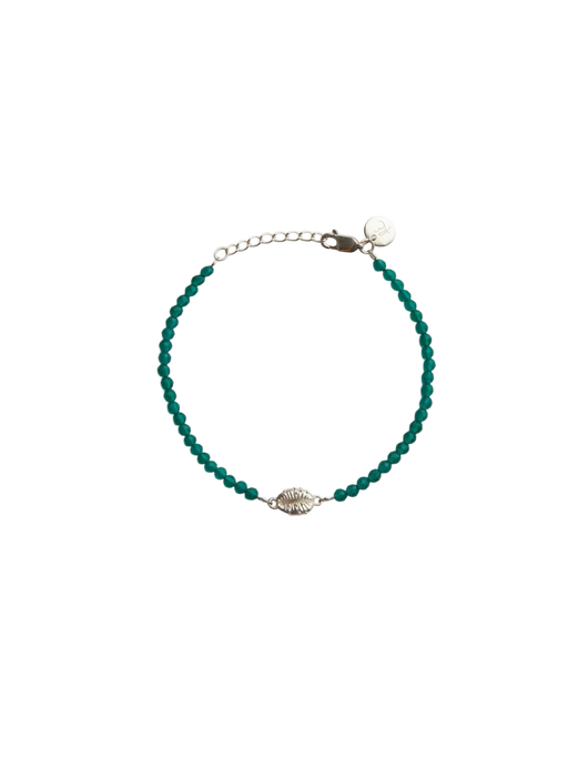 Aphrodite mini green onyx bracelet silver photo