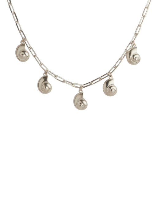 Inanna spiral charm necklace silver photo