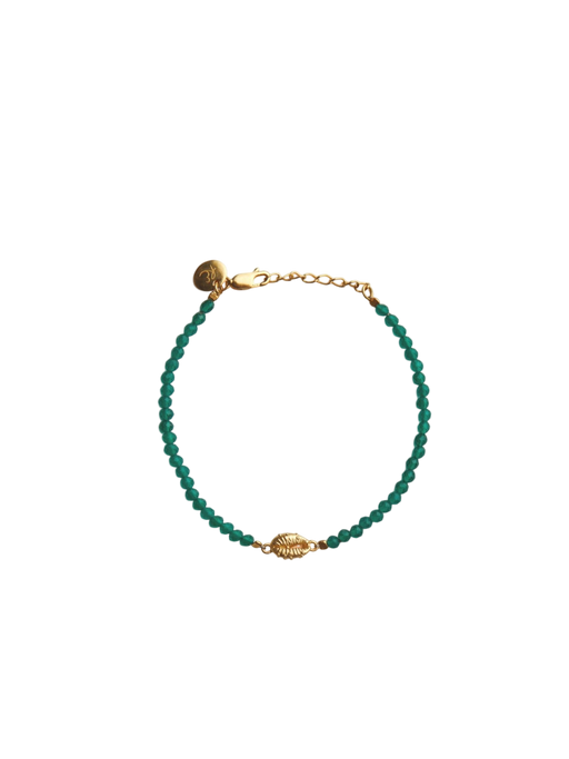 Aphrodite mini green onyx bracelet gold photo
