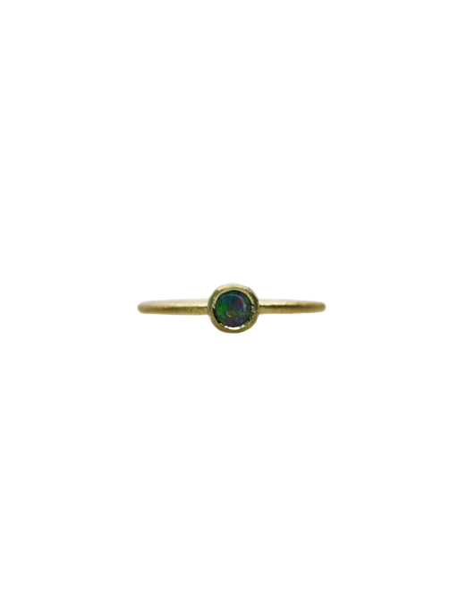 Tiny black opal ring photo