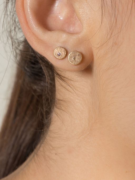 Diamond speckle earrings photo