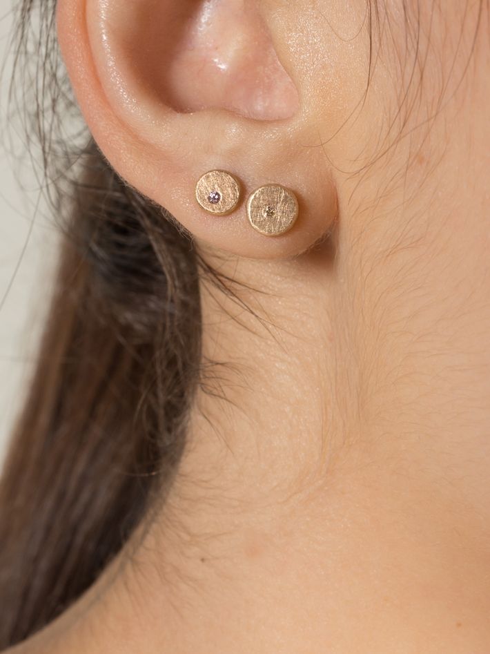 Diamond speckle earrings