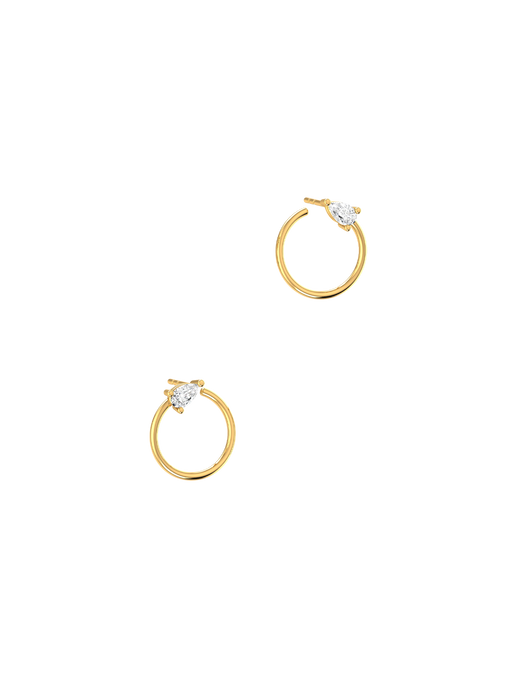 Circle pear earrings photo