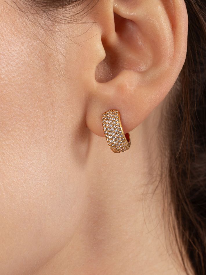 Grand pave earrings