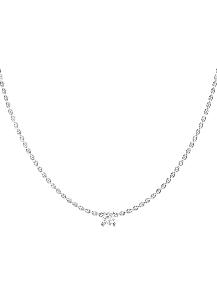 Solitaire necklace 0.10cts