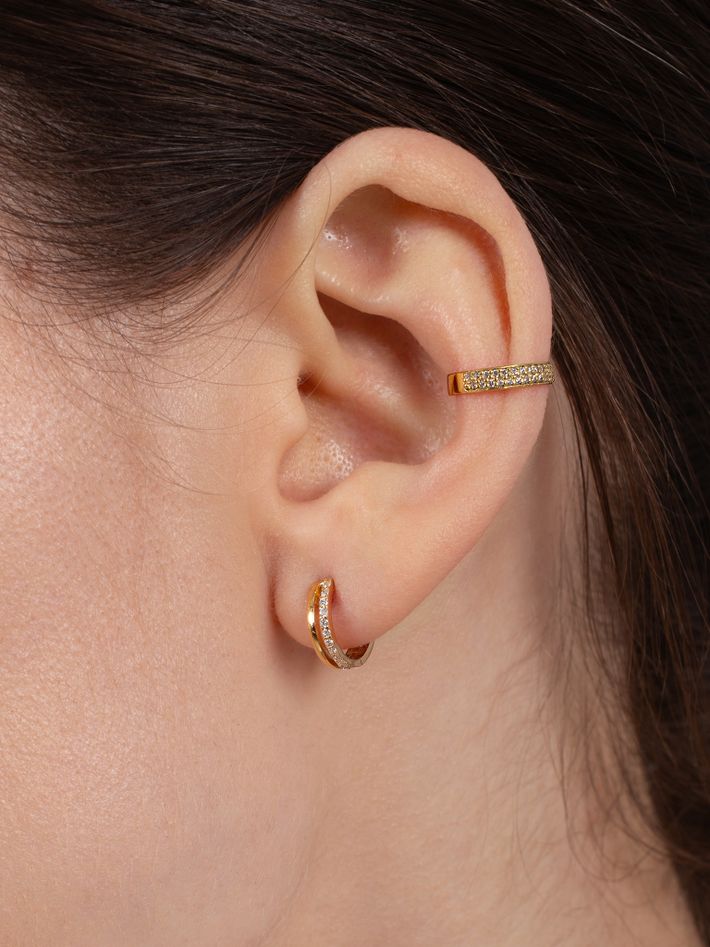 Pave ear cuff